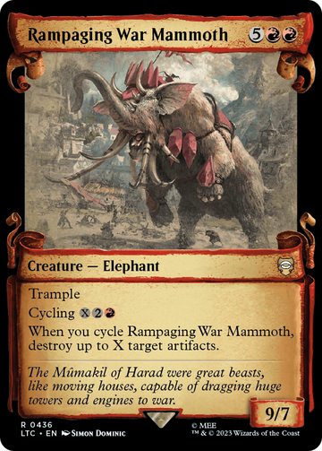 Mamut de guerra furioso [El Señor de los Anillos: Cuentos de la Tierra Media: Pergaminos de presentación del comandante] 