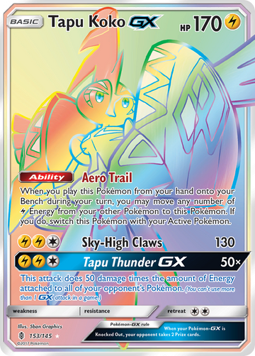 Tapu Koko GX (153/145) [Sol y Luna: Guardianes en ascenso] 