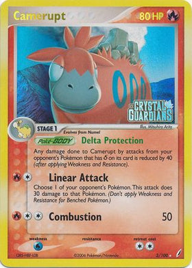 Camerupt (3/100) (Stamped) [EX: Crystal Guardians]