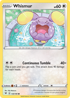Whismur (135/185) [Espada y escudo: voltaje intenso] 