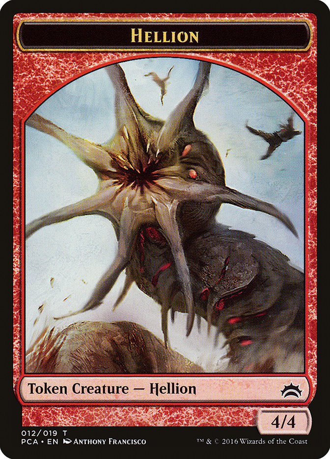 Zombie // Hellion Double-Sided Token [Planechase Anthology Tokens] - 0