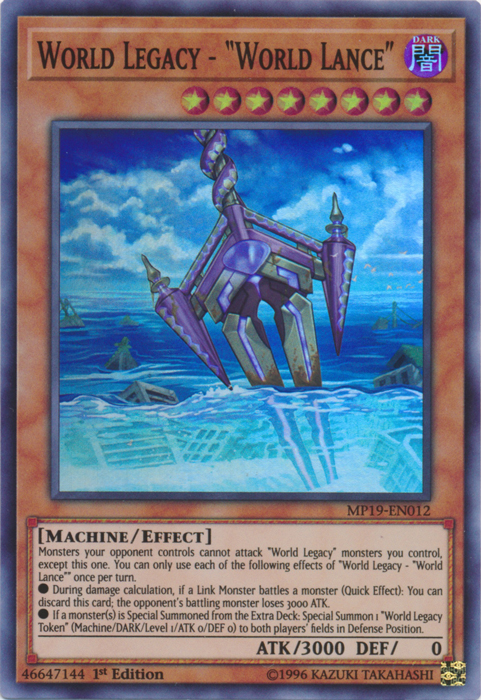 Legado mundial - "Lanza mundial" [MP19-EN012] Súper rara 