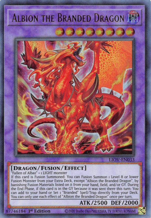 Albion el dragón marcado [LIOV-EN033] Ultra raro 
