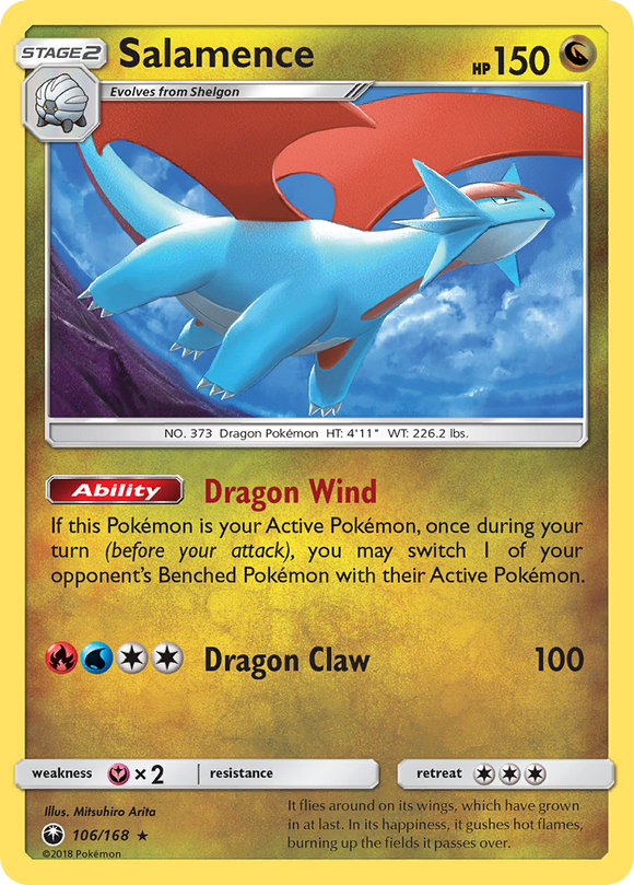 Salamence (106/168) [Sol y Luna: Tormenta Celestial] 