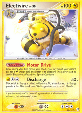 Electivire (25/132) (Exclusivo de la baraja temática) [Diamante y Perla: Maravillas secretas] 