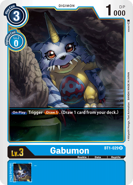 Gabumon [BT1-029] [Lanzamiento de la versión especial Booster 1.0] 