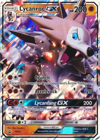 Lycanroc GX (SM14) (Tarjeta Jumbo) [Sun &amp; Moon: Black Star Promos] 