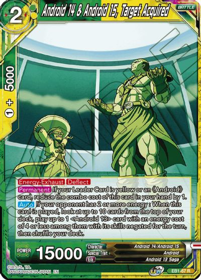 Androide 14 y Androide 15, objetivo adquirido (EB1-67) [Potenciador de evolución de batalla] 