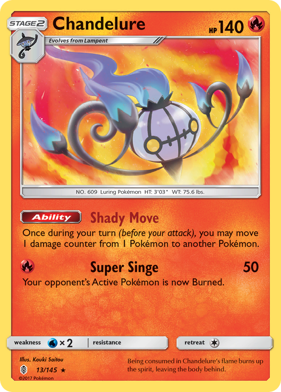Chandelure (13/145) [Sol y Luna: Guardianes en ascenso] 