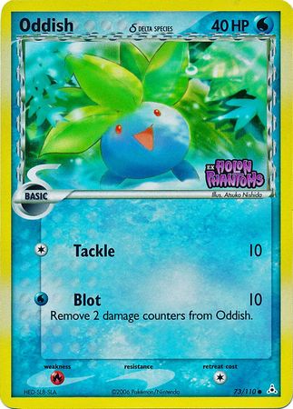 Oddish (73/110) (Especie Delta) (Estampado) [EX: Fantasmas de Holon] 