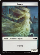 Spirit // Treasure Double-Sided Token [Tarkir: Dragonstorm Commander Tokens]-1