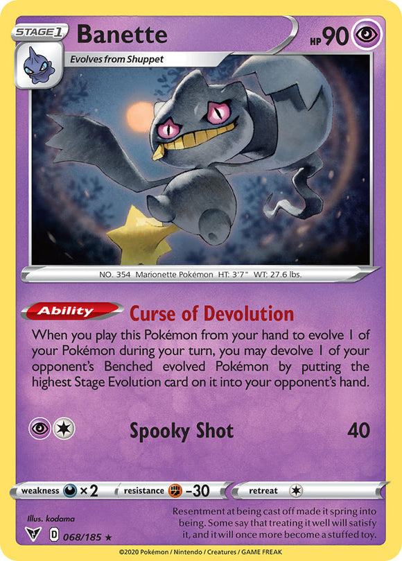 Banette (068/185) [Espada y escudo: voltaje vívido] 