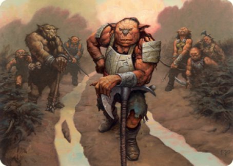 Tarjeta de arte del Señor de los bandidos hobgoblin [Serie de arte de Dungeons &amp; Dragons: Adventures in the Forgotten Realms] 