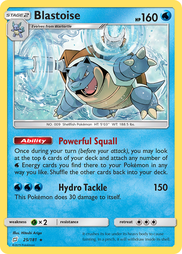 Blastoise (25/181) [Sol y Luna: Formen equipo] 