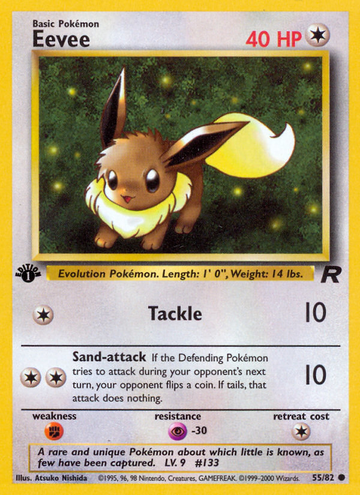 Eevee (55/82) [Equipo Rocket 1.ª Edición] 