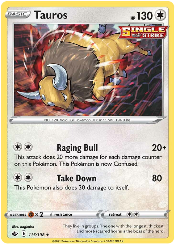 Tauros (115/198) [Espada y escudo: reinado escalofriante] 