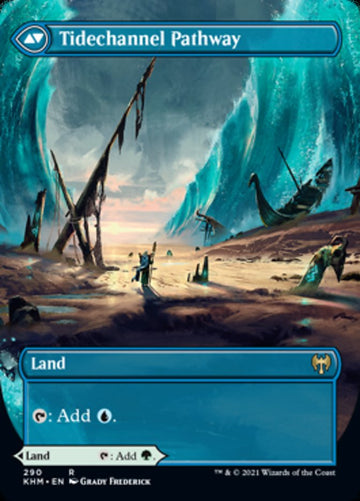 Barkchannel Pathway // Tidechannel Pathway (Borderless Alternate Art) [Kaldheim] - 0