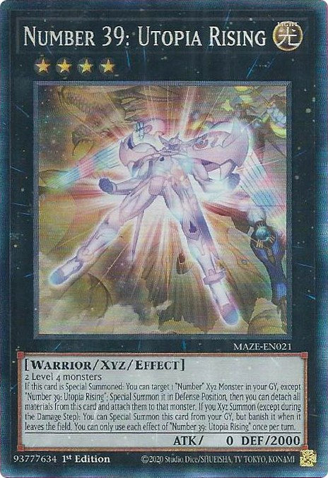 Número 39: Utopia Rising [MAZE-EN021] Raro de colección 