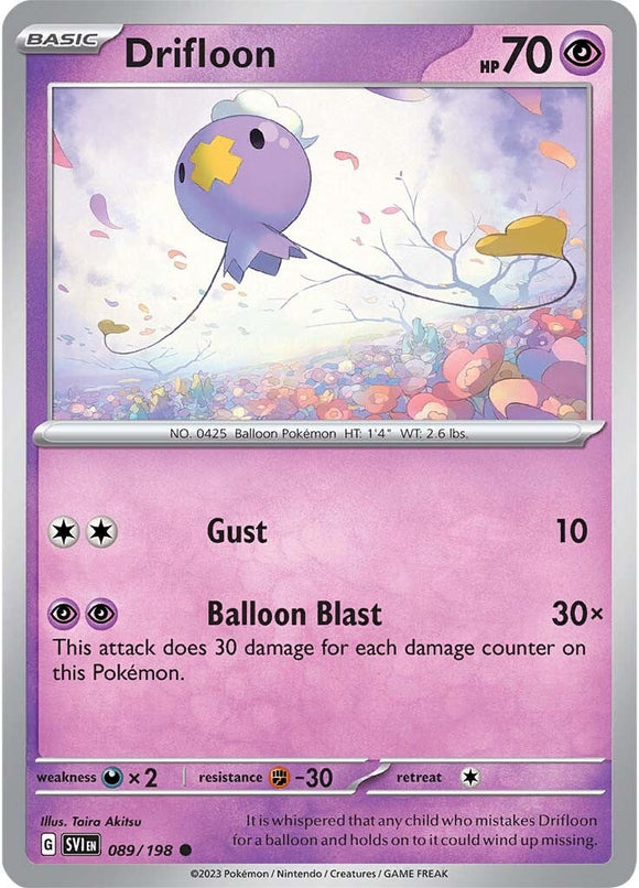 Drifloon (089/198) [Scarlet &amp; Violet: Conjunto básico] 