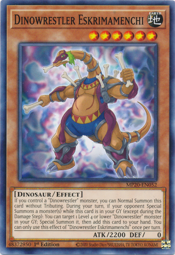 Luchador dinosaurio Eskrimamenchi [MP20-EN052] Común 