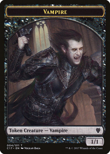 Bat // Vampire Double-Sided Token [Commander 2017 Tokens] - 0