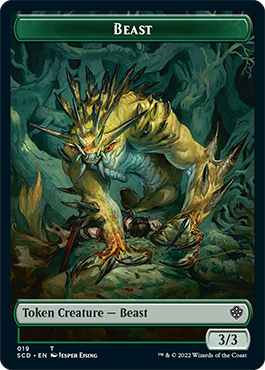 Beast // Beast Double-Sided Token [Starter Commander Decks] - 0
