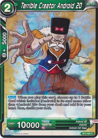 Androide 20 (BT2-093) del creador terrible [Union Force] 