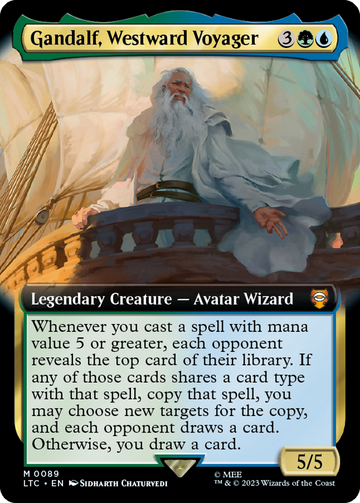Gandalf, viajero hacia el oeste (ilustración ampliada) [El Señor de los Anillos: Cuentos del comandante de la Tierra Media] 