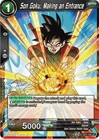 Son Goku, haciendo su entrada (BT7-100_PR) [Promociones de prelanzamiento de El asalto de los Saiyans] 