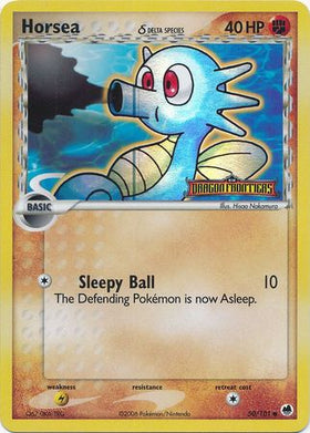 Horsea (50/101) (Especie Delta) (Estampada) [EX: Dragon Frontiers] 