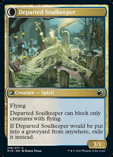 Devoted Grafkeeper // Departed Soulkeeper [Innistrad: Midnight Hunt] - 0