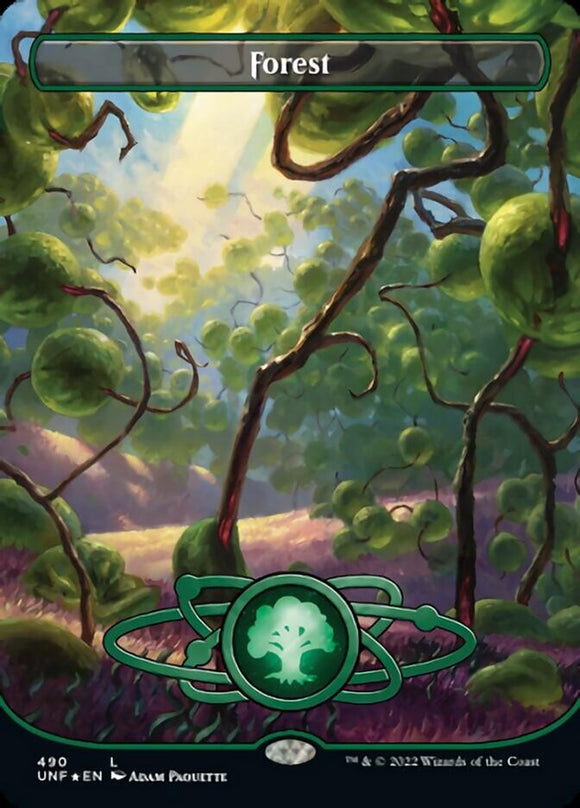 Bosque (490) (Tierra espacial planetaria) (Galaxy Foil) [Unfinity] 