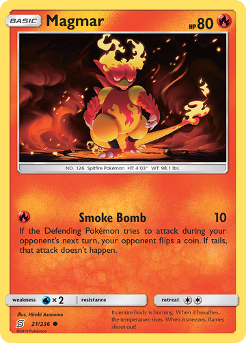 Magmar (21/236) [Sol y Luna: Mentes Unificadas] 
