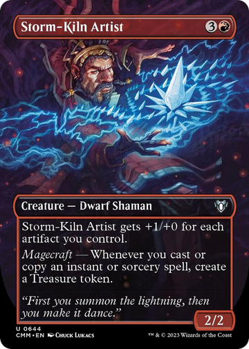 Artista de Storm-Kiln (arte alternativo sin bordes) [Commander Masters] 