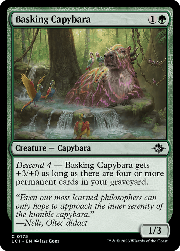 Capibara tomando el sol [Las cavernas perdidas de Ixalan] 