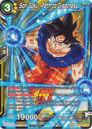 Son Goku, Camino a la grandeza (Power Booster) (P-115) [Tarjetas de promoción] 