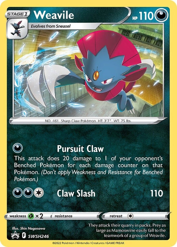 Weavile (SWSH246) [Promociones de Sword &amp; Shield: Black Star] 