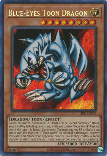 Dragón Toon de ojos azules (25.º aniversario) [SRL-EN000] Figura secreta rara 