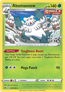 Abomasnow (010/198) (Calendario de festividades) [Sword &amp; Shield: Chilling Reign] 
