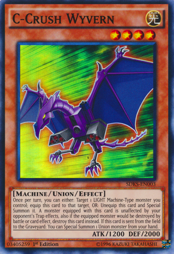 C-Crush Wyvern [SDKS-EN003] Súper raro 