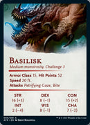 Basilisk Art Card (Gold-Stamped Signature) [Dungeons & Dragons: Adventures in the Forgotten Realms Art Series]-2