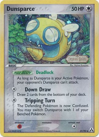 Dunsparce (31/92) (Estampado) [EX: Creador de leyendas] 