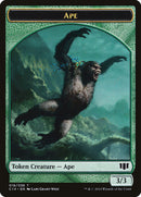 Ape // Zombie (011/036) Double-Sided Token [Commander 2014 Tokens]-1