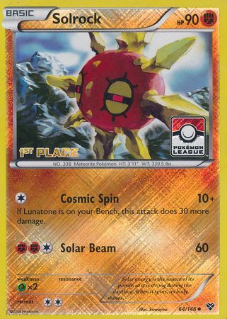 Solrock (64/146) (Promoción del desafío de la liga por el primer puesto) [XY: conjunto básico] 