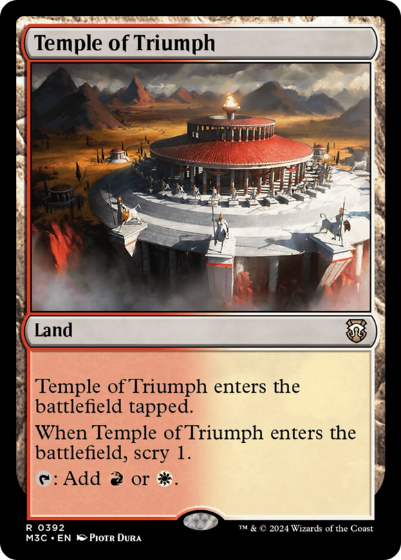 Templo del Triunfo (Relieve ondulado) [Comandante de Modern Horizons 3] 
