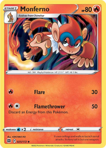 Monferno (025/172) [Espada y escudo: estrellas brillantes] 