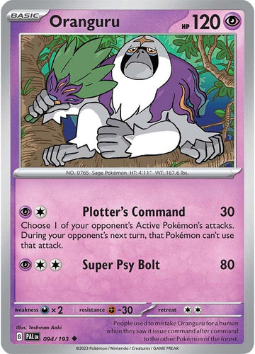 Oranguru (094/193) [Scarlet &amp; Violet: Paldea evolucionada] 