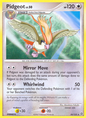 Pidgeot (35/132) [Diamante y Perla: Maravillas secretas] 