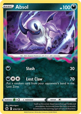 Absol (076/159) [Espada y escudo: Corona Zenith] 