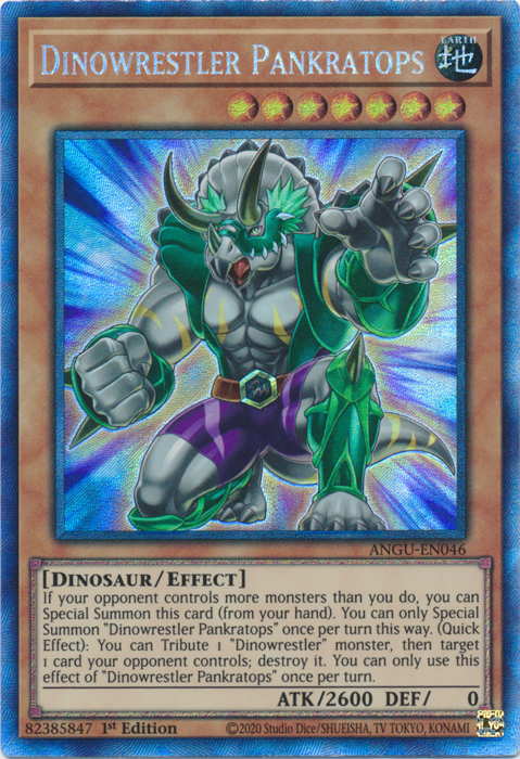 Luchador dinosaurio Pankratops (raro de coleccionista) [ANGU-EN046] Raro de coleccionista 